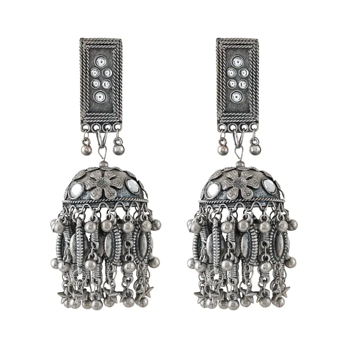 Teejh Rings Teejh Alankrita Silver Oxidised Jewelry Gift Set Teejh Rings Teejh Alankrita Silver Oxidised Jewelry Gift Set