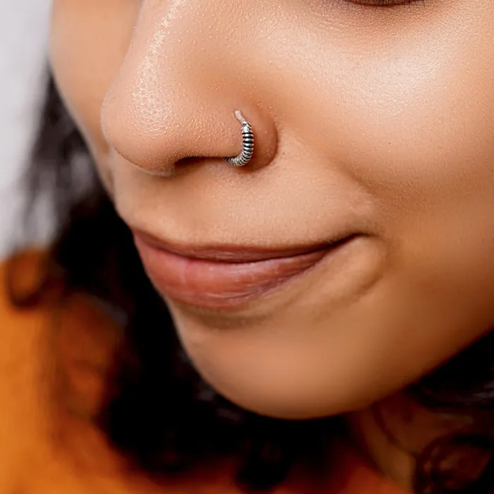 Teejh Rings Teejh Mahi Silver Nose pin Teejh Rings Teejh Mahi Silver Nose pin