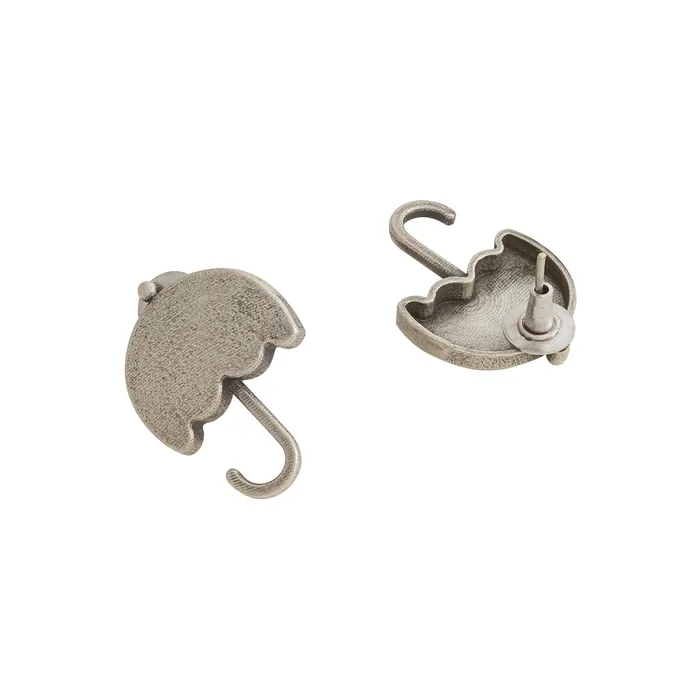 Teejh Silver Oxidised Canopy Earrings Teejh Earrings