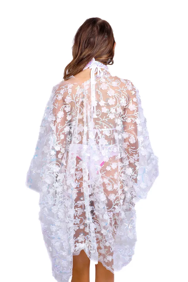 THE LUMI SHOP Earrings 3D Blossom Kimono Iridescent Fairy