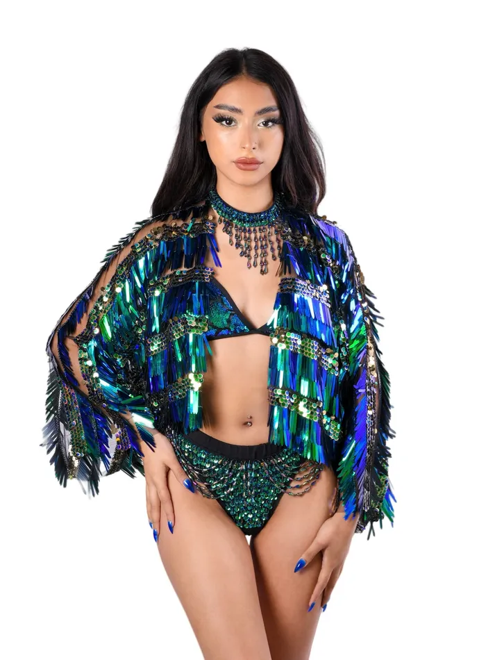 THE LUMi SHOP Earrings Chameleon Sequin Jacket