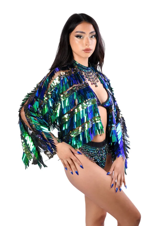 THE LUMi SHOP Earrings Chameleon Sequin Jacket