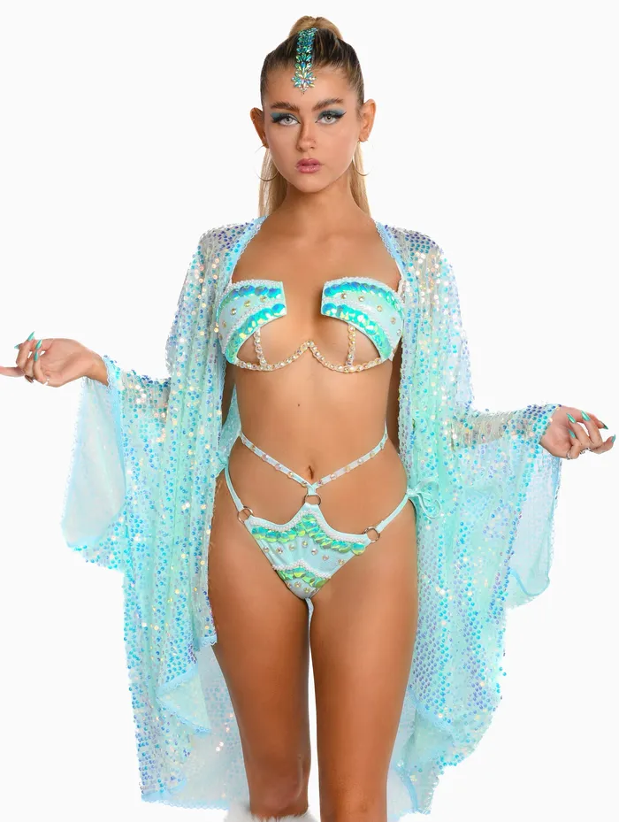 THE LUMI SHOP Earrings FULL OUTFIT Aqua Marina