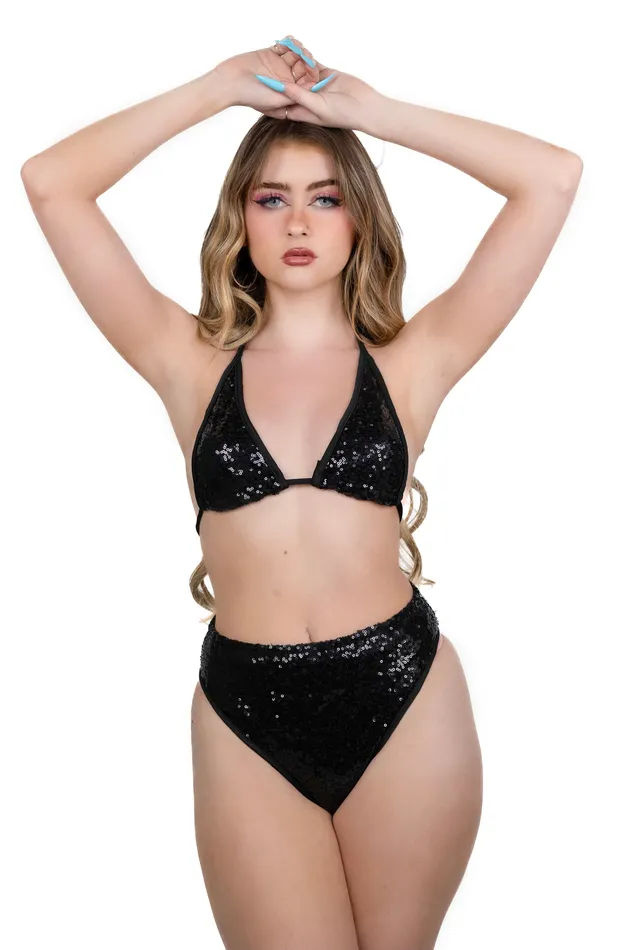 THE LUMI SHOP Earrings Midnight Goddess Sequin Top