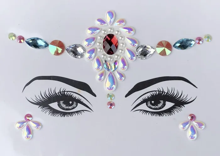 THE LUMi SHOP Earrings Pearl Petals Rhinestone Crystal Face Jewels