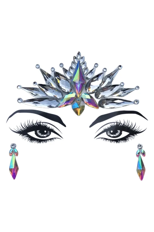 THE LUMi SHOP Earrings Unicorn Eye Rhinestone Crystal Face Jewels