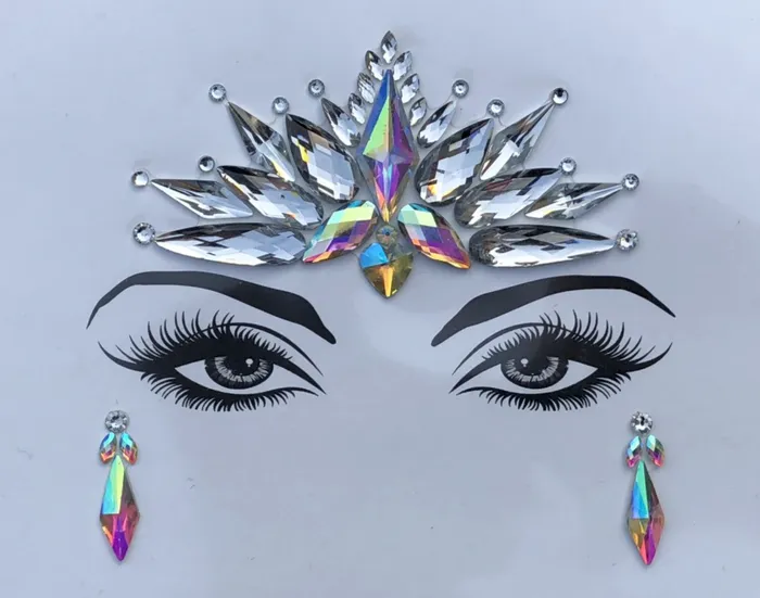 THE LUMi SHOP Earrings Unicorn Eye Rhinestone Crystal Face Jewels