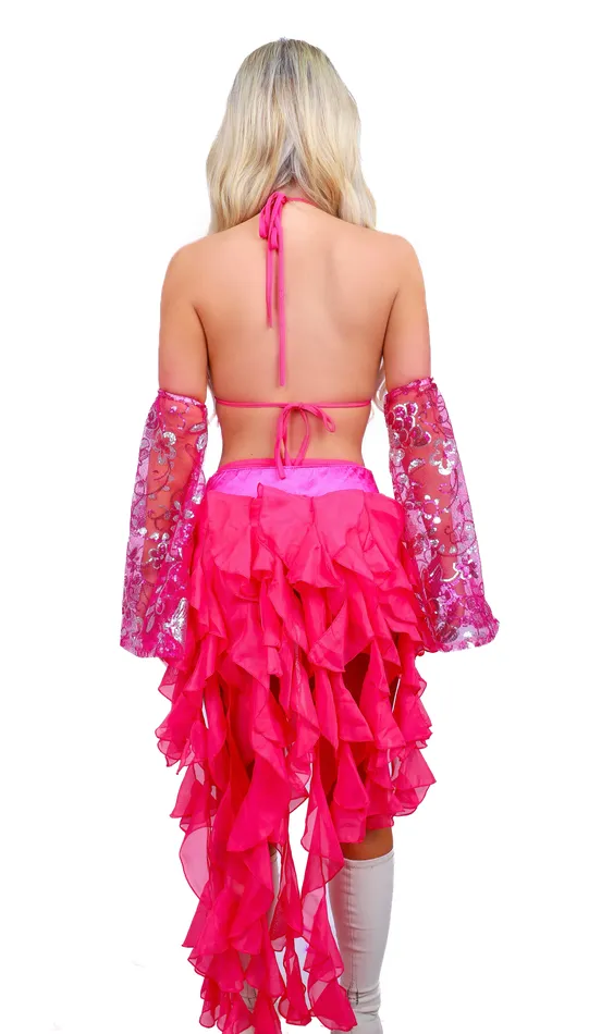 THE LUMI SHOP FULL OUTFIT Magenta Fantasy Princess 4 pcs Earrings