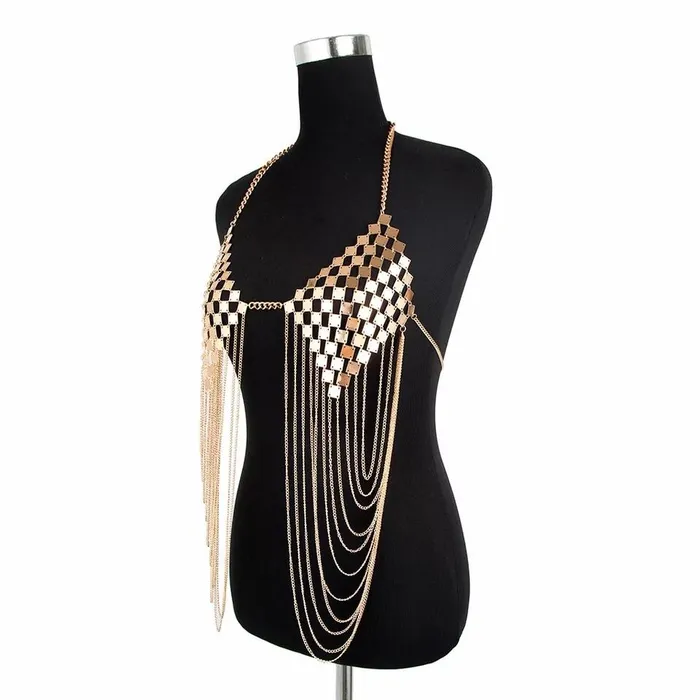 THE LUMi SHOP Meridian Gold Chain Top Necklaces