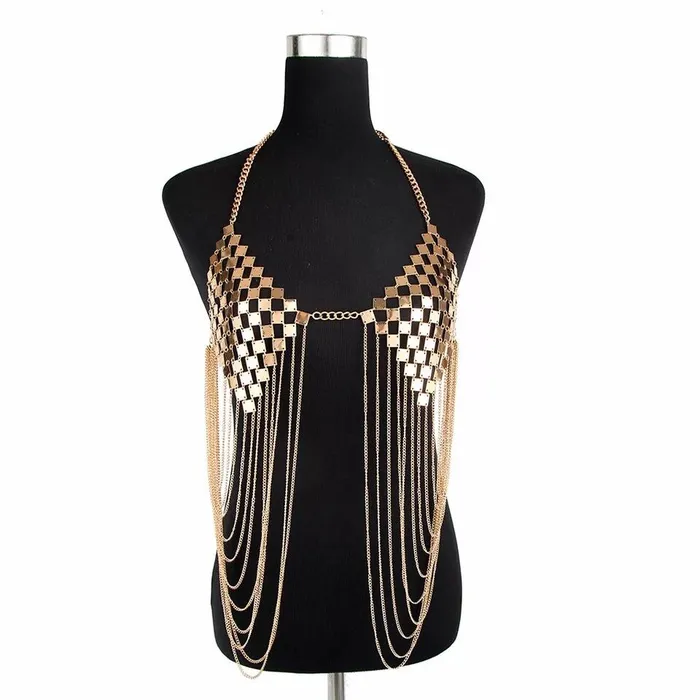 THE LUMi SHOP Meridian Gold Chain Top Necklaces