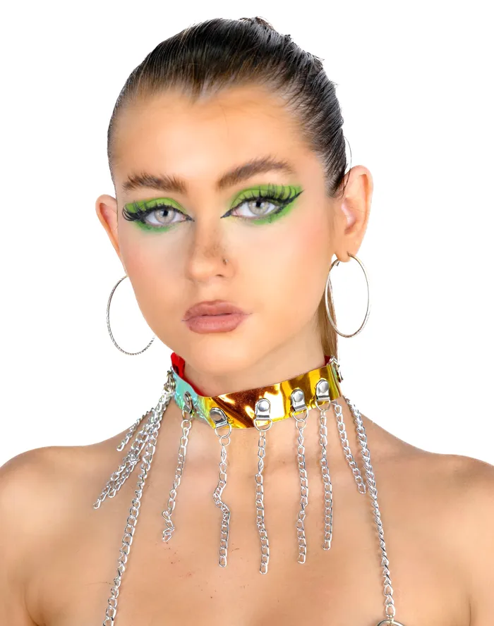 THE LUMI SHOP Necklaces Gold Holographic Chain Choker