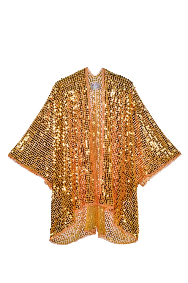 THE LUMI SHOP PreStyled Sets Sequin Kimono Amber Gold