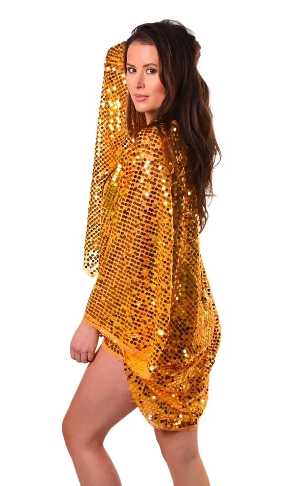 THE LUMI SHOP PreStyled Sets Sequin Kimono Amber Gold