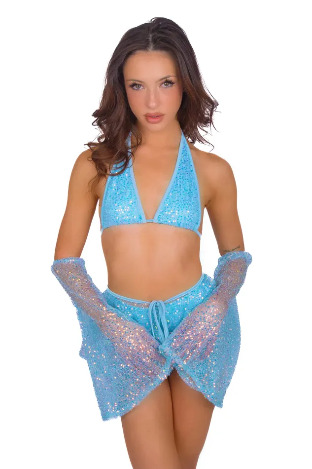 THE LUMI SHOP Rings Blue Glitter Fairy Aura Set 4 pcs