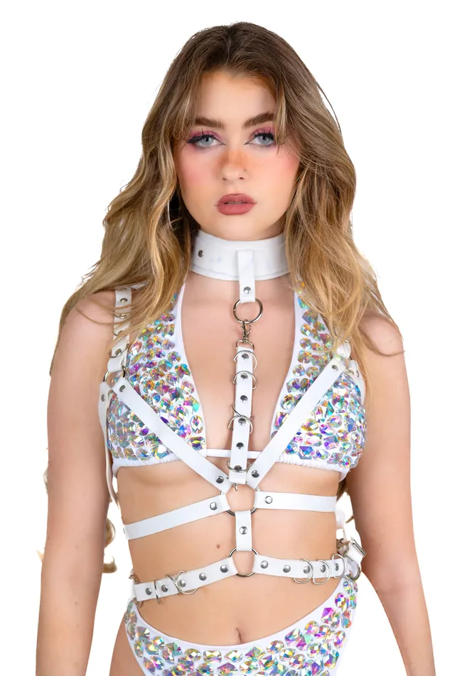 THE LUMI SHOP Rings Villain White Harness Top