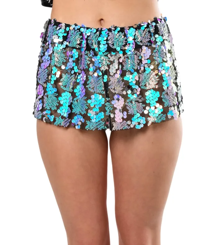 THE LUMi SHOP Sparkle Galaxy Sequin Set Bra Skirt Palace Earrings