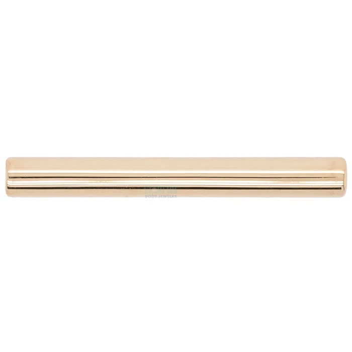 threadless Gold Straight Barbell Shaft Body Vision BVLA PreStyled Sets