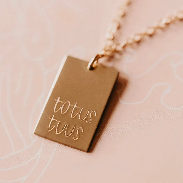 Totus Tuus Necklace Stella Tide Necklaces