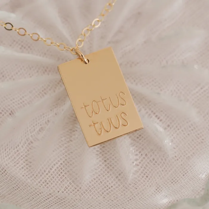 Totus Tuus Necklace Stella Tide Necklaces