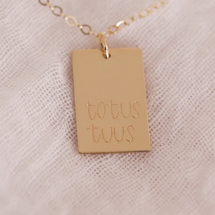 Totus Tuus Necklace Stella Tide Necklaces