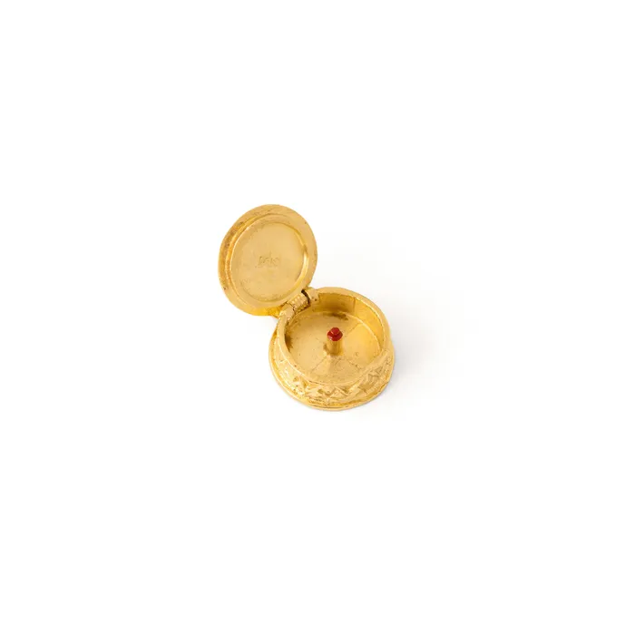 Vintage Earrings Movable Happy Anniversary Cake 14K Gold and Enamel Charm