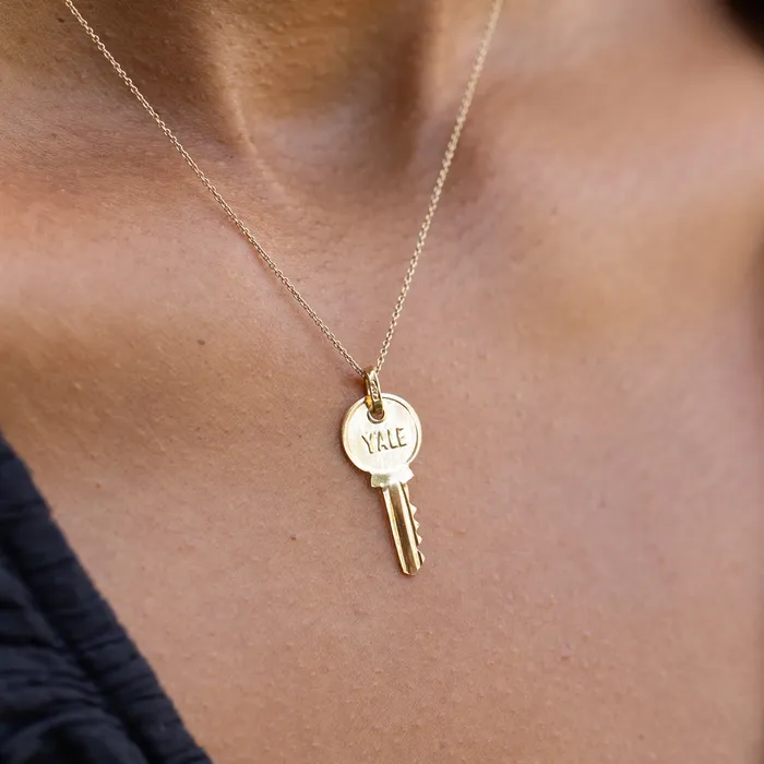 Vintage PreStyled Sets YALE 18K Gold Key Charm