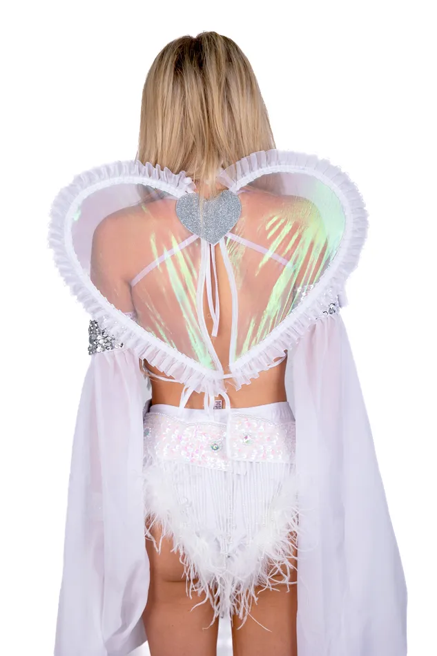 White Cupid Wings THE LUMI SHOP Rings