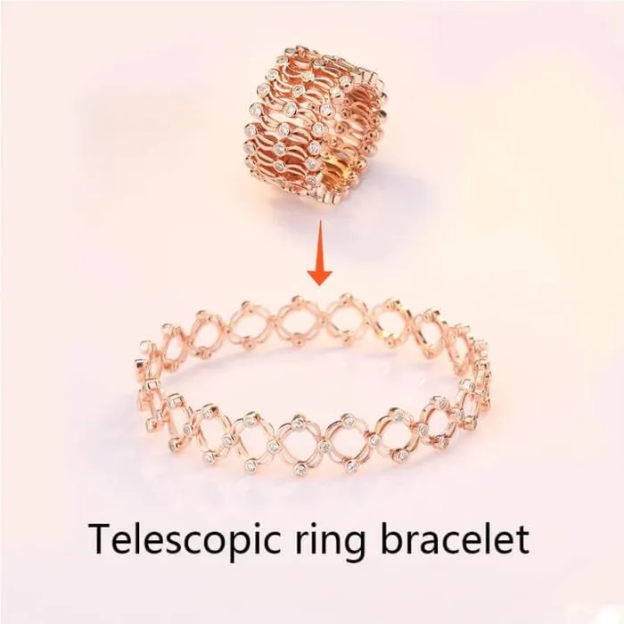 worldnetgifts Integrated Dualuse Retractable Ring Bracelet Bracelets