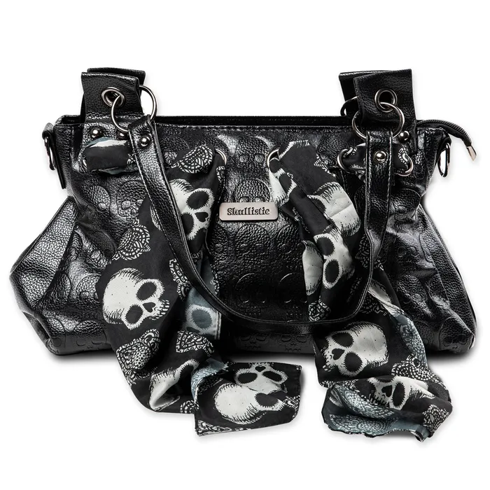 Zapps Clothing Rings Skullistic Gothic Skull Shoulder Bag Set