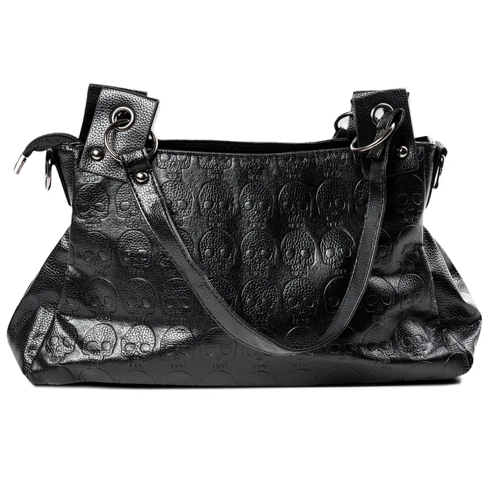 Zapps Clothing Rings Skullistic Gothic Skull Shoulder Bag Set