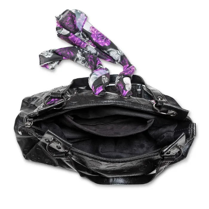 Zapps Clothing Rings Skullistic Gothic Skull Shoulder Bag Set