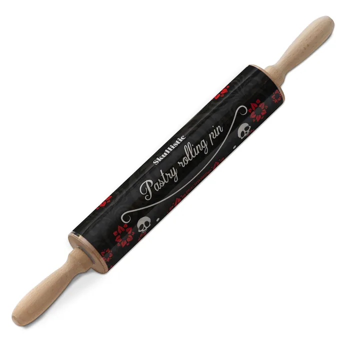 Zapps Clothing Rings Sugar Skull Embossed Pastry Rolling Pin