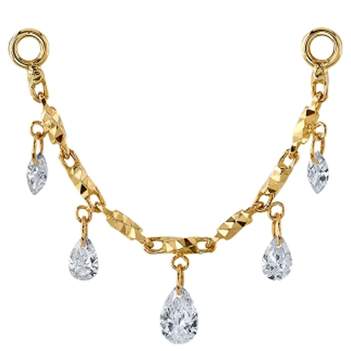 Zeraphine Chain Attachment in Gold with DIAMONDS Body Vision BVLA Necklaces Zeraphine Chain Attachment in Gold with DIAMONDS Body Vision BVLA Necklaces